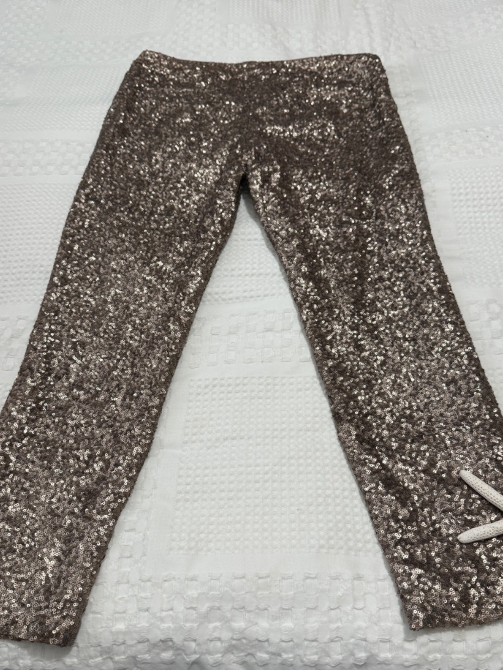Zara sequined gold pants - Picture 4 of 5